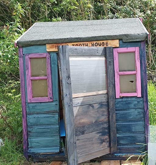 exterior of hen's tooth house Wendy house shed conversation