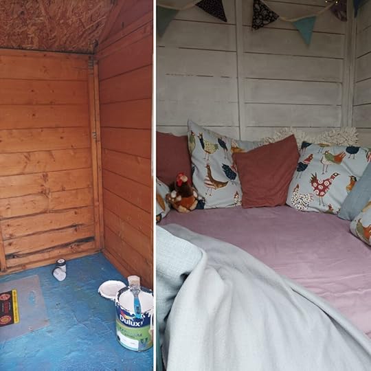 Hen's Tooth House small shed - Before and After