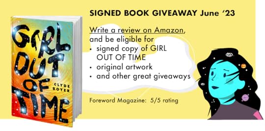 Girl out of Time signed book giveaway