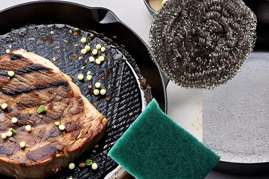 Scouring your soul as you would a broiler pan after it's been used to fry meat.