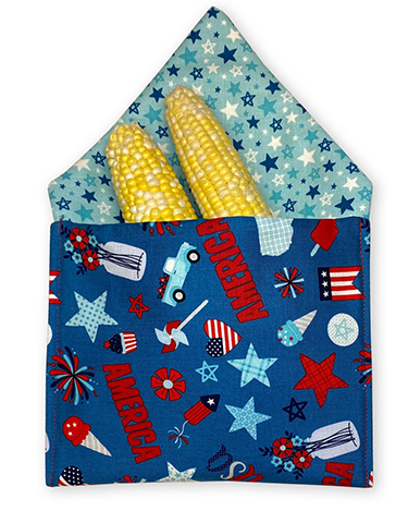 Pellon Wrap-N-Zap Baked Potato Zapper Bag and Veggie Steamer Bag Sewing Tutorial on the Nancy Zieman Productions Blog