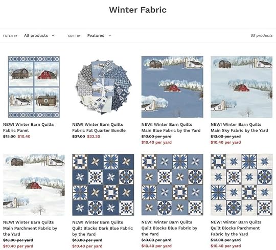 NEW! Winter Barn Quilts Fabric Collection Now Available at Nancy Zieman Productions at ShopNZP.com