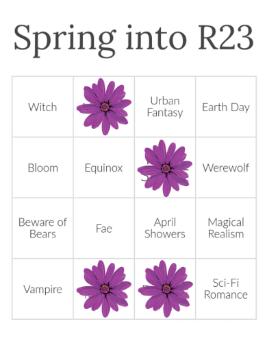 SOS book shelf bingo card
