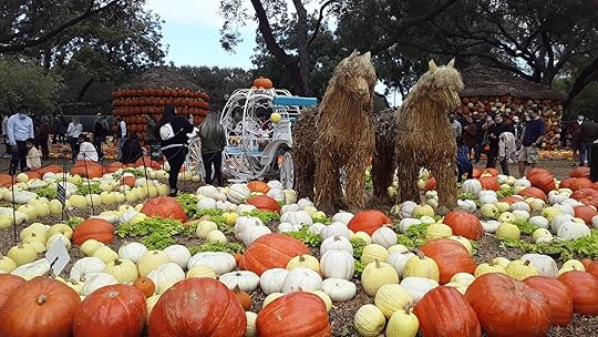 Fall decor at the Dallas Arboretum