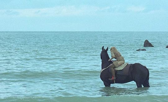 Jane Fonda rides a horse into the sea in Vadim's section of