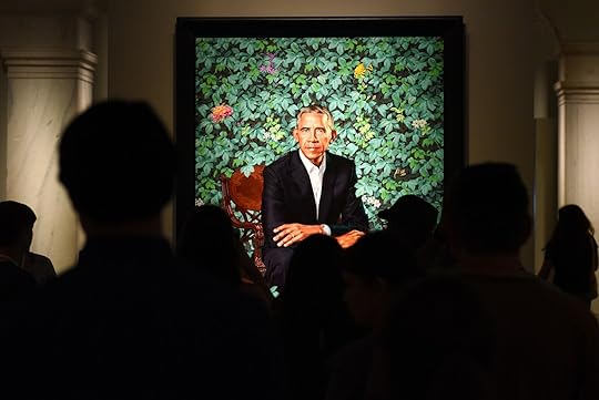 Portrait of President Obama at the National Portrait Gallery in Washington DC