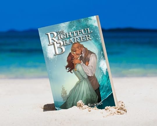 Book on the Beautiful ocean beach On the outdoor blurred sea background