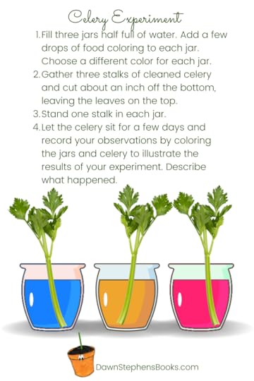 teaching character traits with a celery experiment