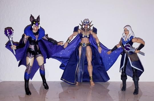 Three versions of Evil-Lyn.