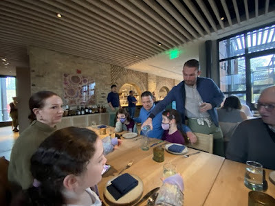 family dines inside at Ladino in San Antonio, Texas