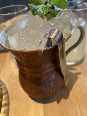 raki drink service at Ladino in San Antonio, Texas