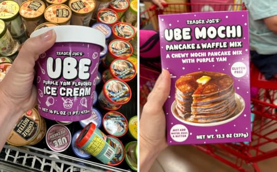 trader joe's summer haul ube ice cream and ube pancake and waffle mix summer items