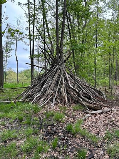 teepee at West Lake Nature Preserve Portage MI