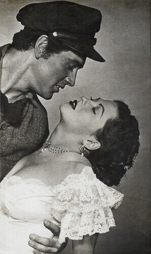 Rock Hudson and Yvonne De Carlo in Scarlet Angel (1952)