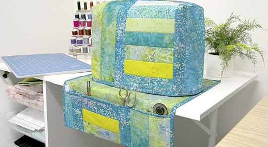 Sewing Machine Cover and Caddy Mat Quilt As You Go Tutorial at the Nancy Zieman Productions Blog