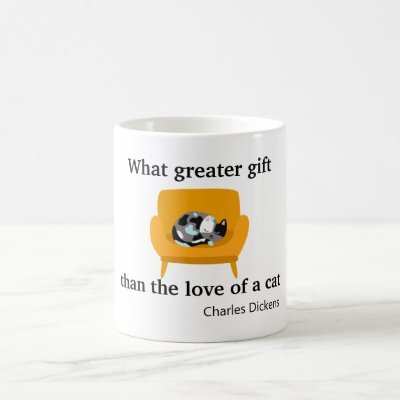What Greater Gift Than the Love of a Cat Coffee Mu