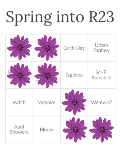 SOS book shelf bingo card