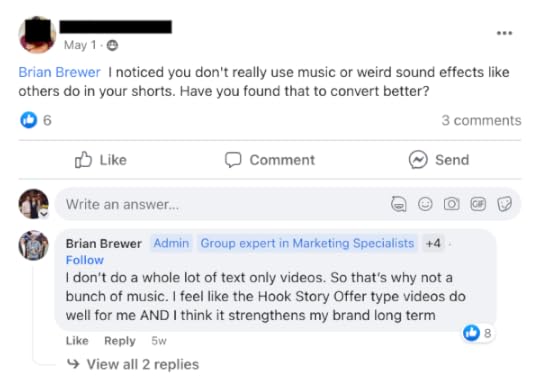 brian brewer affiliate escape plan review comment from facebook group