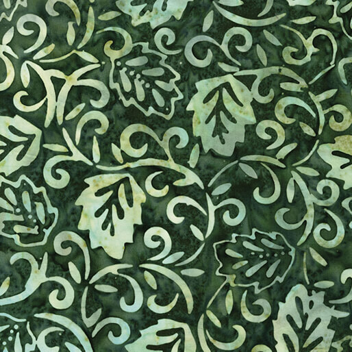 0921341B 01 Bali Batik Lagoon Oak Pine Fabric by the Yard
