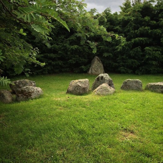 Aviemore stone circle in the sun
