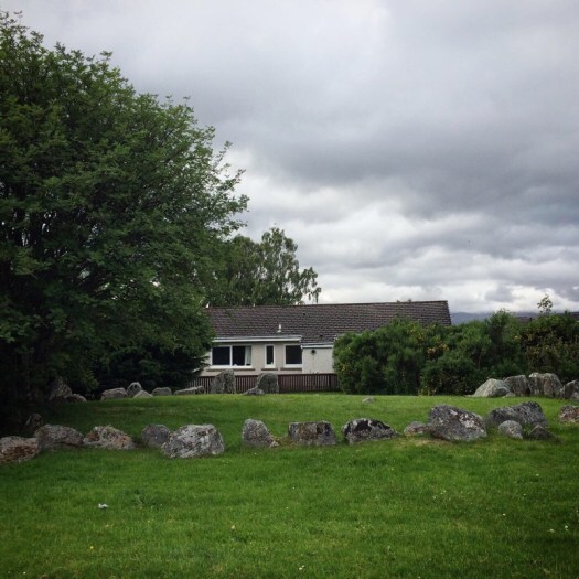 Aviemore stone circle and house
