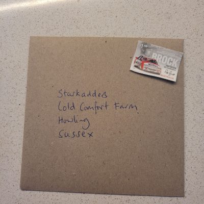 Envelope address:StarkaddersCold Comfort FarmHowlingSussex