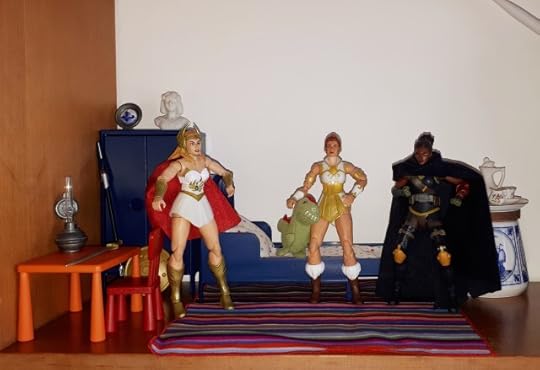 Adora, Teela and Andra hang out in Teela's bedroom.