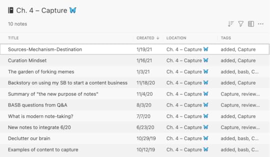 Screenshot of Notebook on Capture