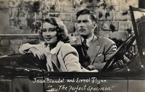 Joan Blondell and Errol Flynn in The Perfect Specimen (1937)