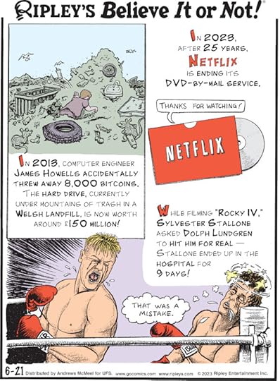 1. In 2023, after 25 years, Netflix is ending its DVD-by-mail service. 2. While filming 