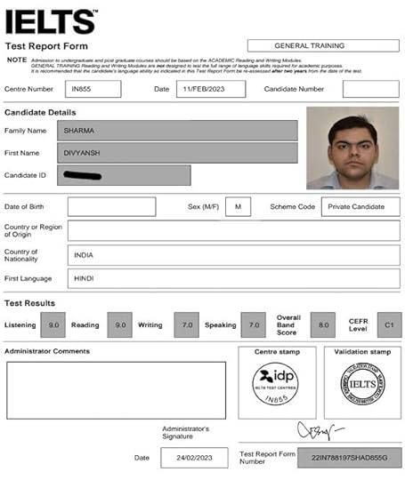 Best IELTS test result May 2023