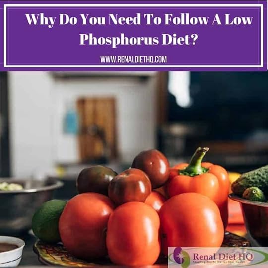 A Low Phosphorus Diet Is Important For Pre-dialysis Kidney Disease
