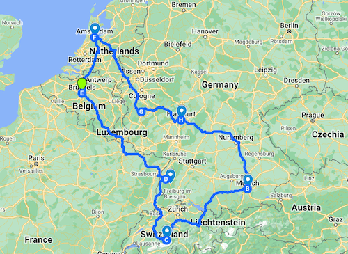 driving route map