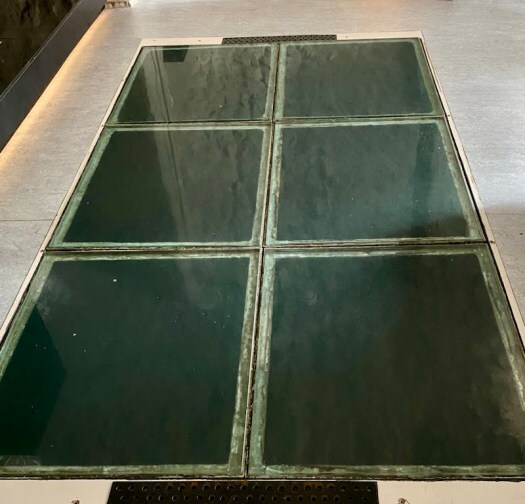 Glass floor in Provost Skene's House