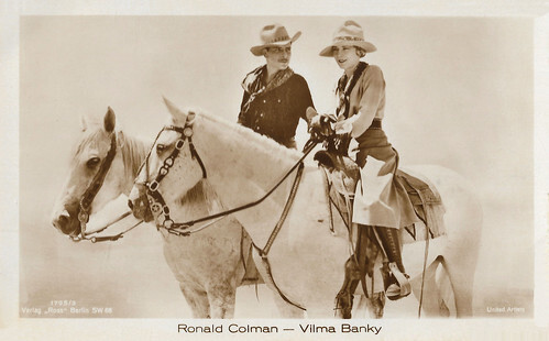 Ronald Colman and Vilma Banky in The Winning of Barbara Worth (1926)