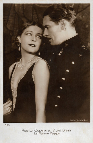 Ronald Colman and Vilma Banky in The Magic Flame (1927)