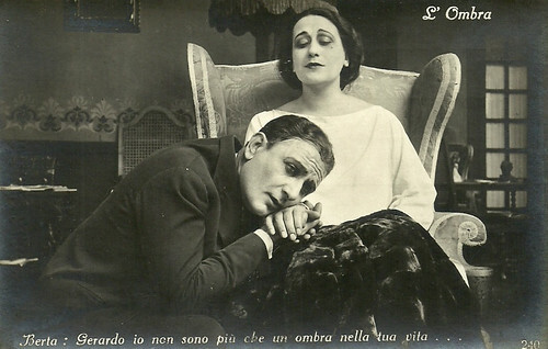 Alberto Collo and Italia Almirante in L'ombra (1923)