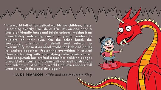 Isle of Elsi Book Two back cover quote by Luke Pearson