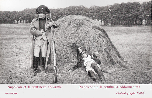 Napoléon et la sentinelle endormie