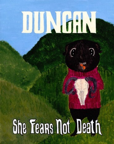 Rachel E Smith guinea pig painting Duncan