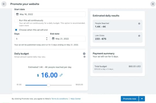 Once you are done making the ad, press 