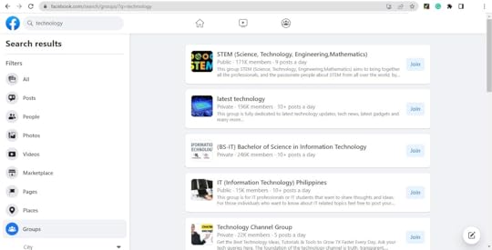 You can also conduct a Facebook search for your industry and use the group filter.