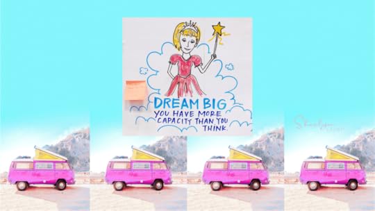white board art dream big when goal setting