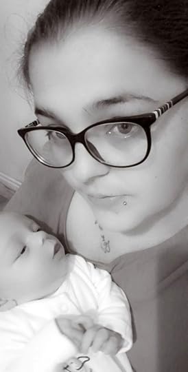 Chloe Evans holding baby