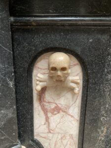 Skull in Cathedral in Wawel Castle