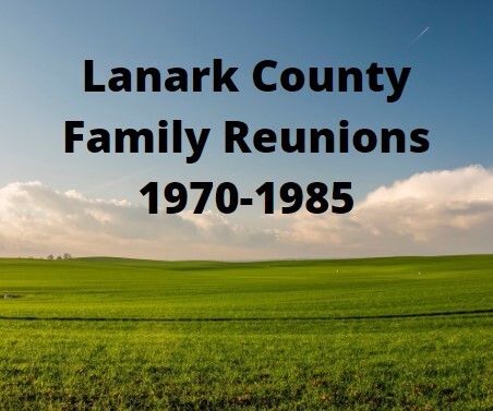 Lanark County Family Reunions