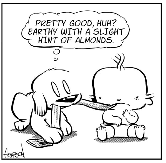 sophie sharing nasty sock with doug.