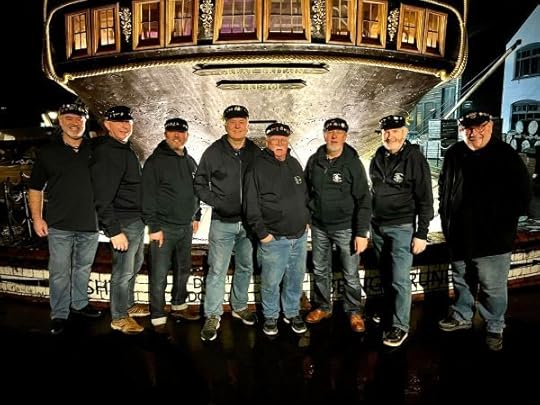 Photo of Port of Bristol Sea Shanty Crew in front of a ship