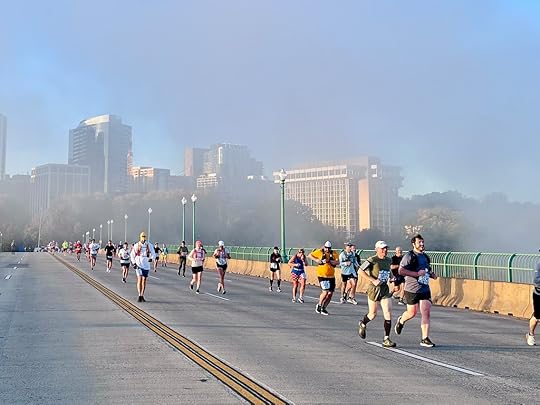 foggy morning for the marathon
