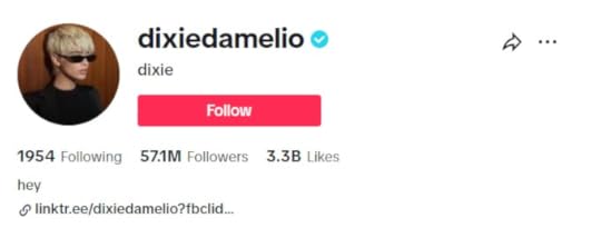 Profile of Dixie D'Amelio @DIXIEDAMELIO